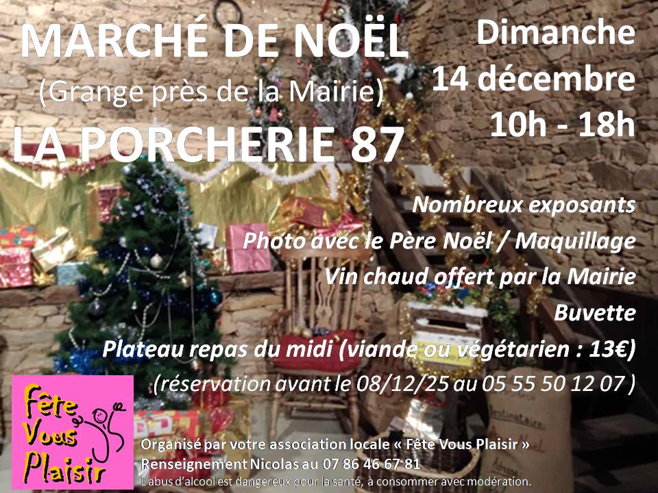 Marché de Noël 14 décembre 2025